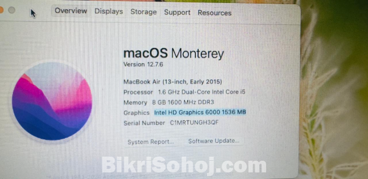 MacBook Air Early 2015 8/256 GB